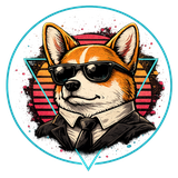 Salty Corgi badge